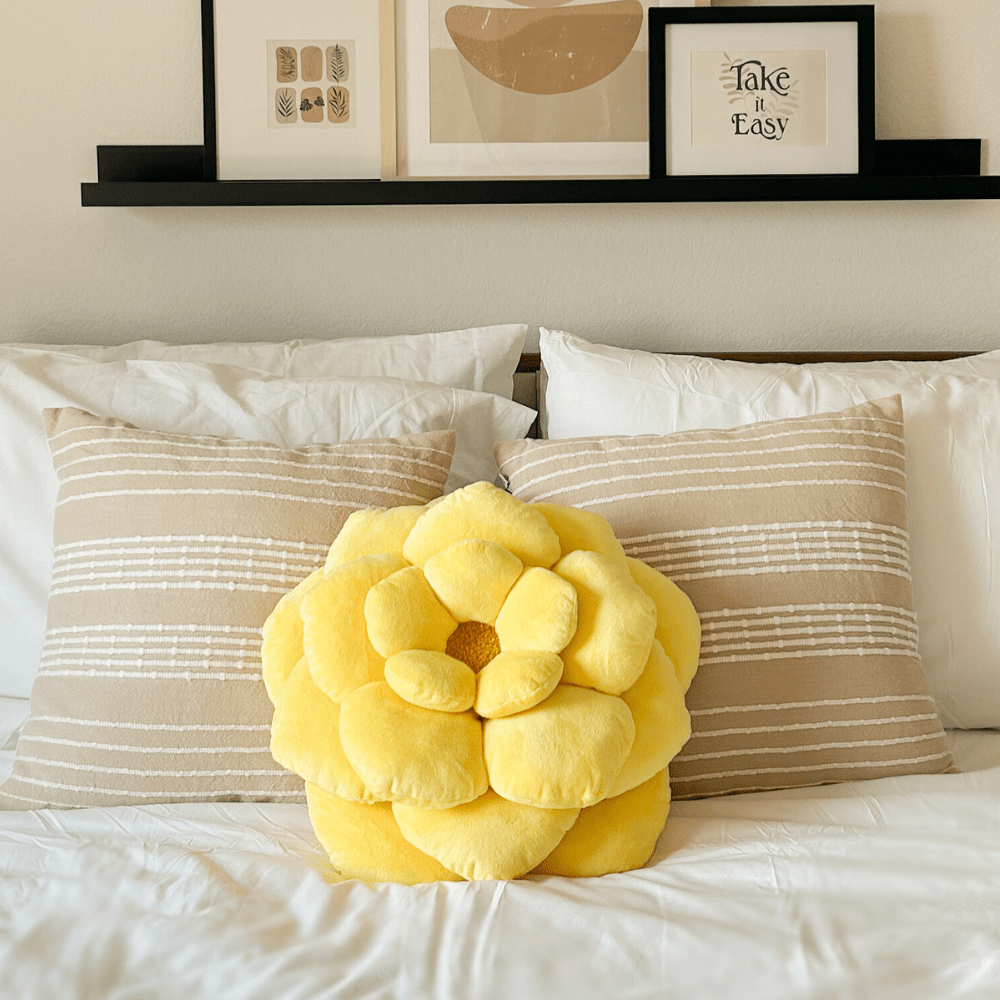 Camellia Flower Pillow - Green Philosophy Co.
