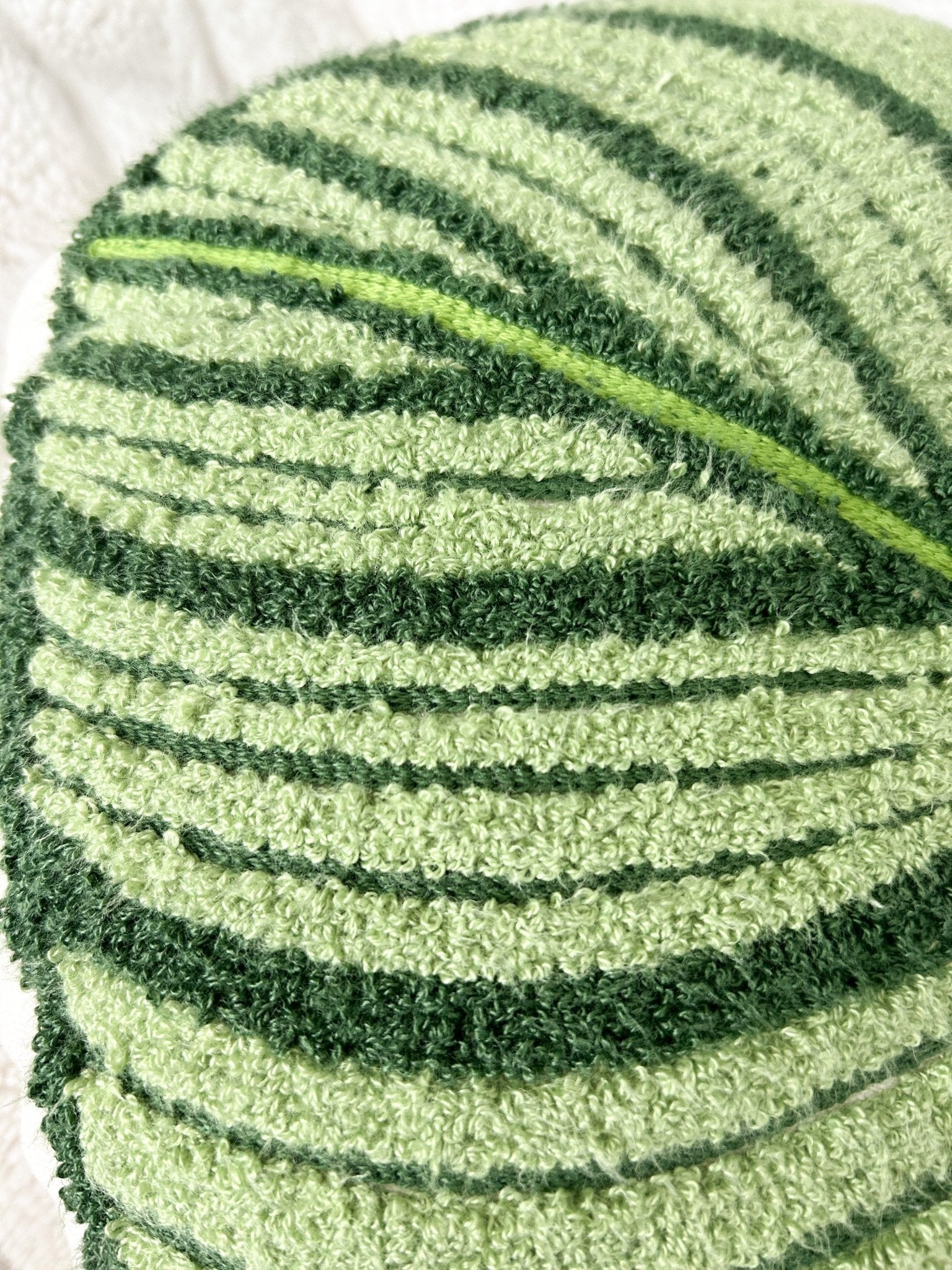 Tufted Calathea Leaf Pillow Set - Green Philosophy Co.