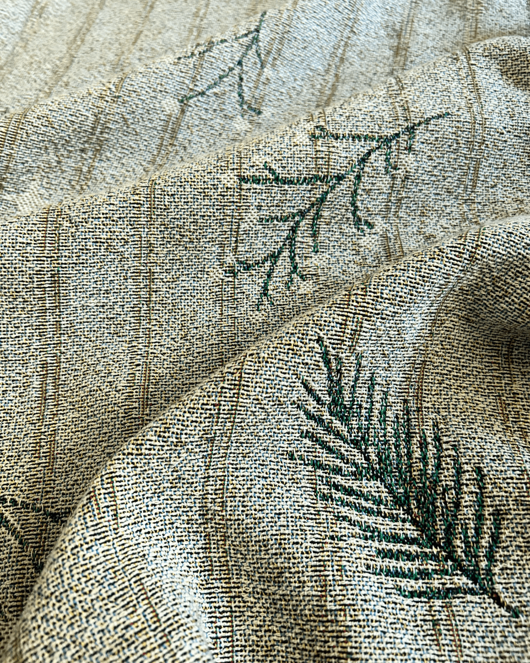 Winter Pines Woven Cotton Blanket - Made In USA - Green Philosophy Co.